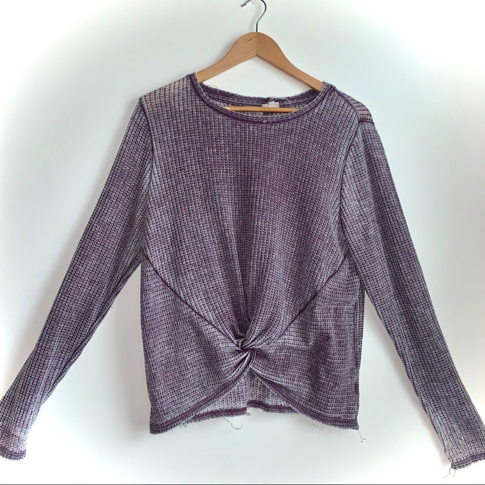 Top Craft - Long Sleeve shirt with knot in front